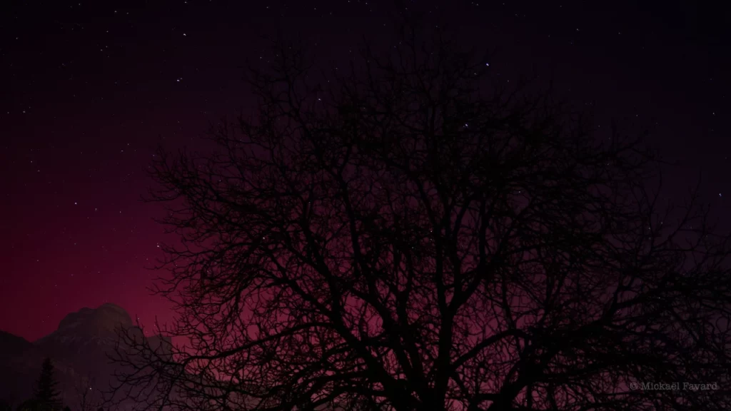 aurore boréale Chartreuse 19/01/26