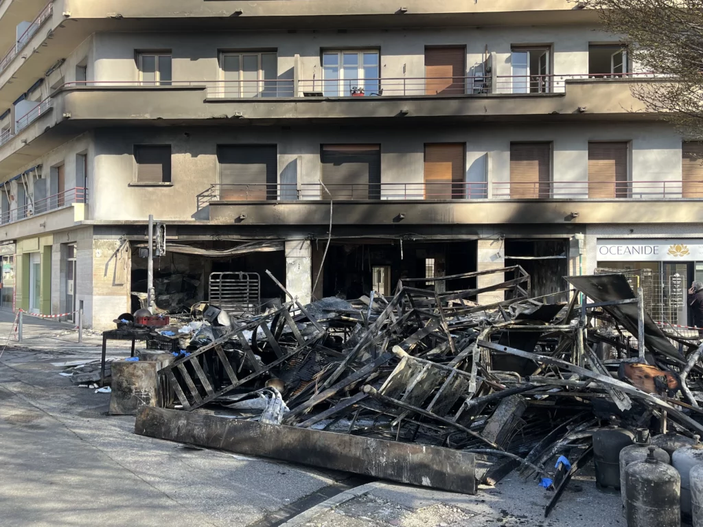 incendie de la boucherie Hadj à Grenoble 