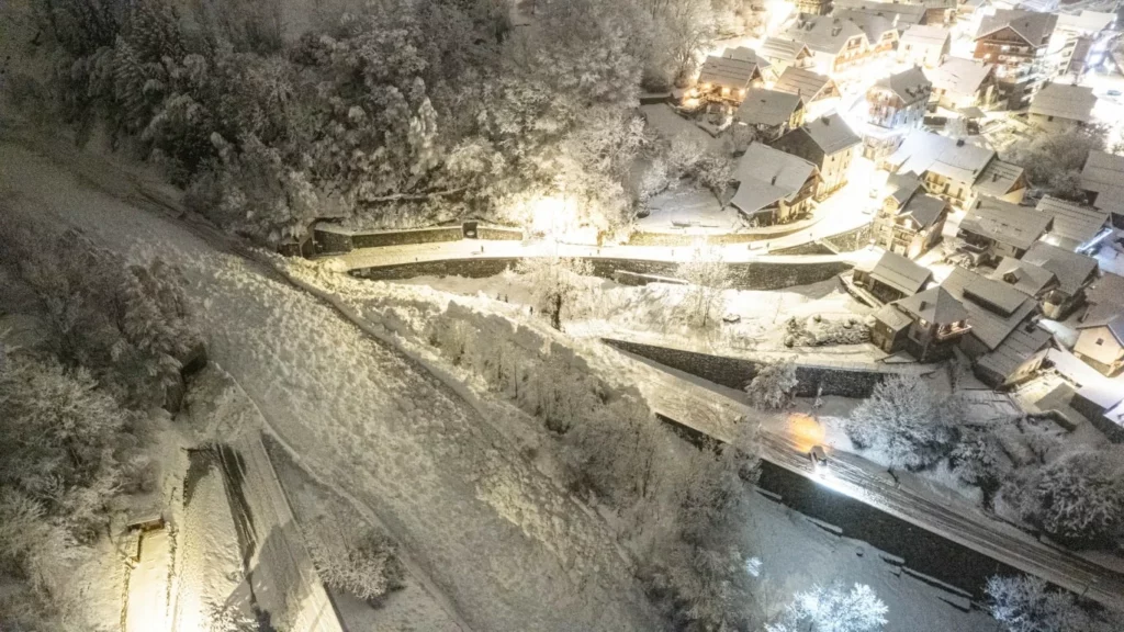 Avalanche à Vaujany