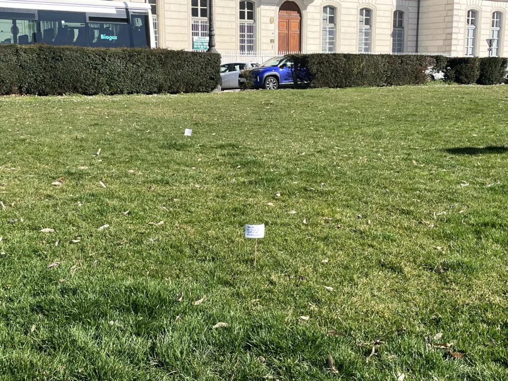 pancarte des crottes à Place de Verdun à Grenoble