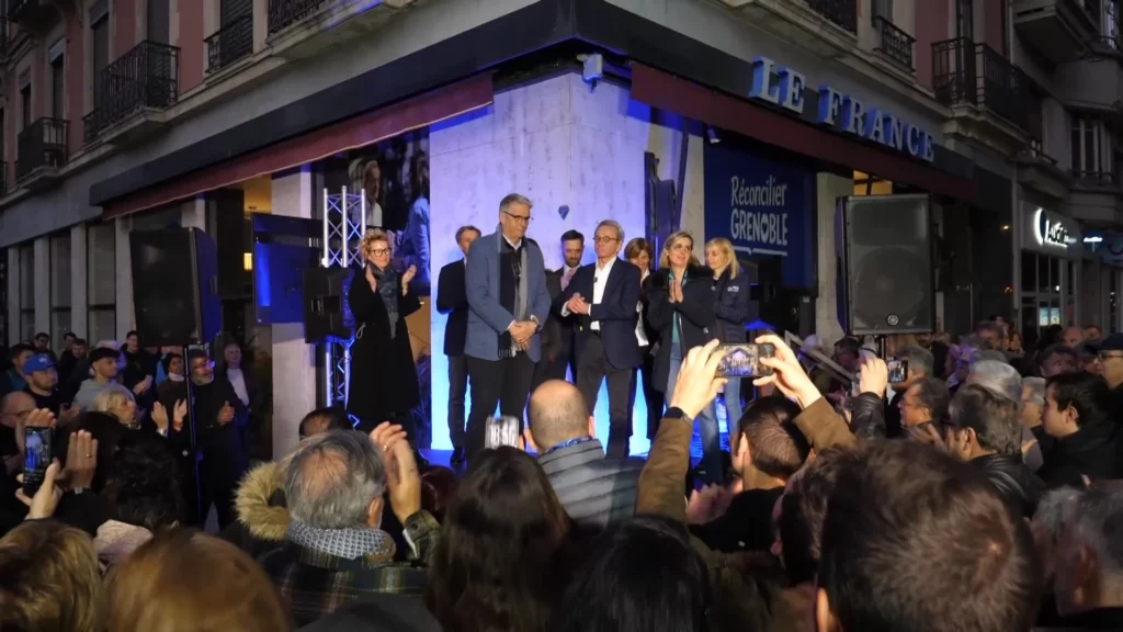 Meeting Alain Carignon Municipales Grenoble La Factory soutien Barbier