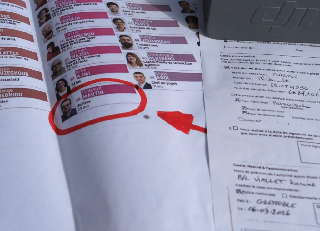 procuration Thibault Martin Carignon Ruffin Thérèse Municipales