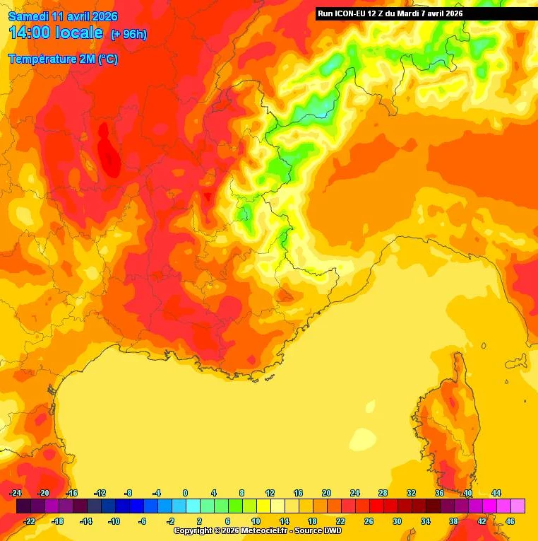 temperatures le 11 avril