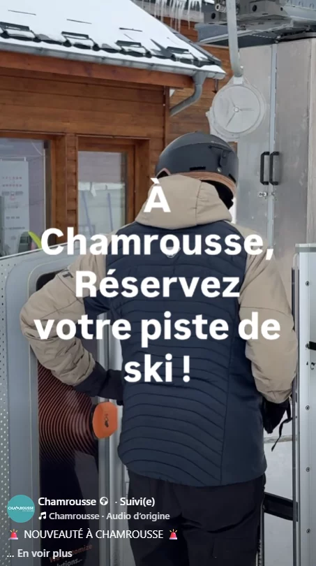 Chamrousse poisson d'avril piste réservable