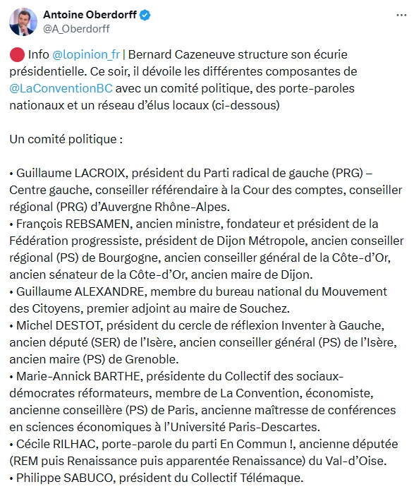 Equipe de Bernard Cazeneuve