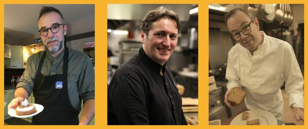 les chefs Lionel Bourgeaon, Stéphane Froidevaux et Jean-Jacques Galliffet