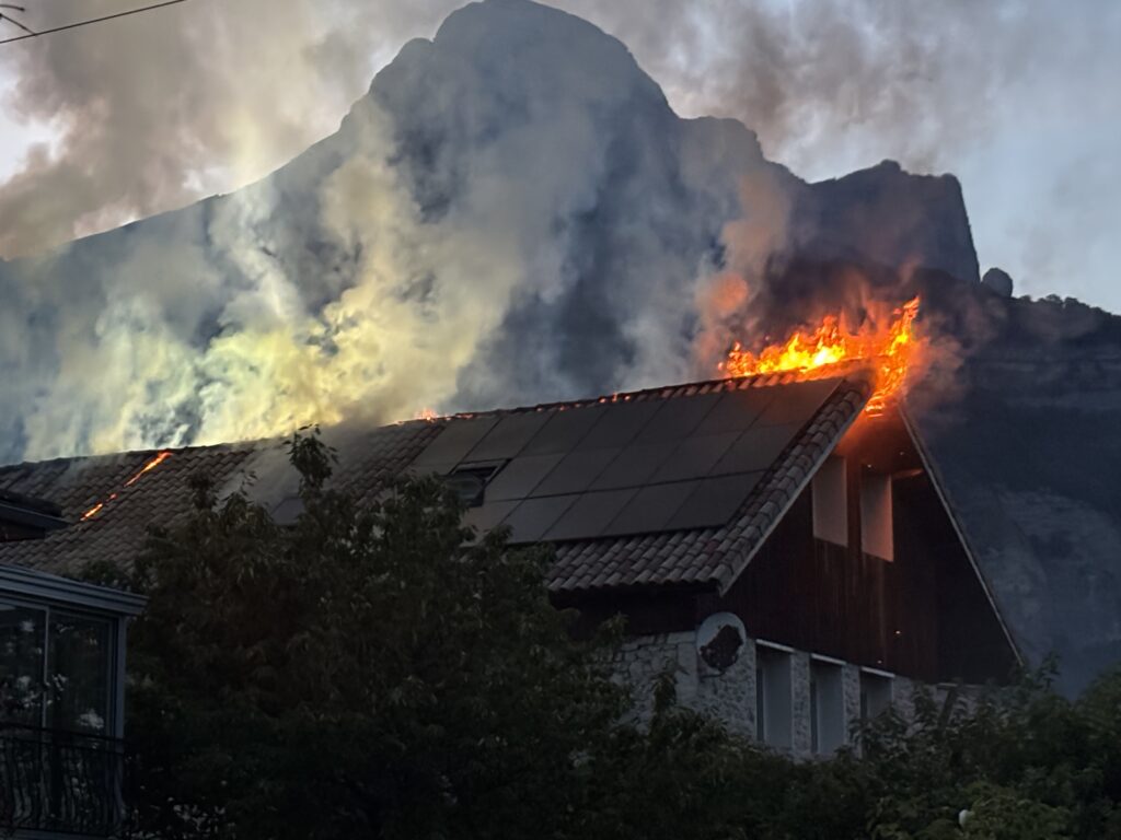 maison incendie bernin

