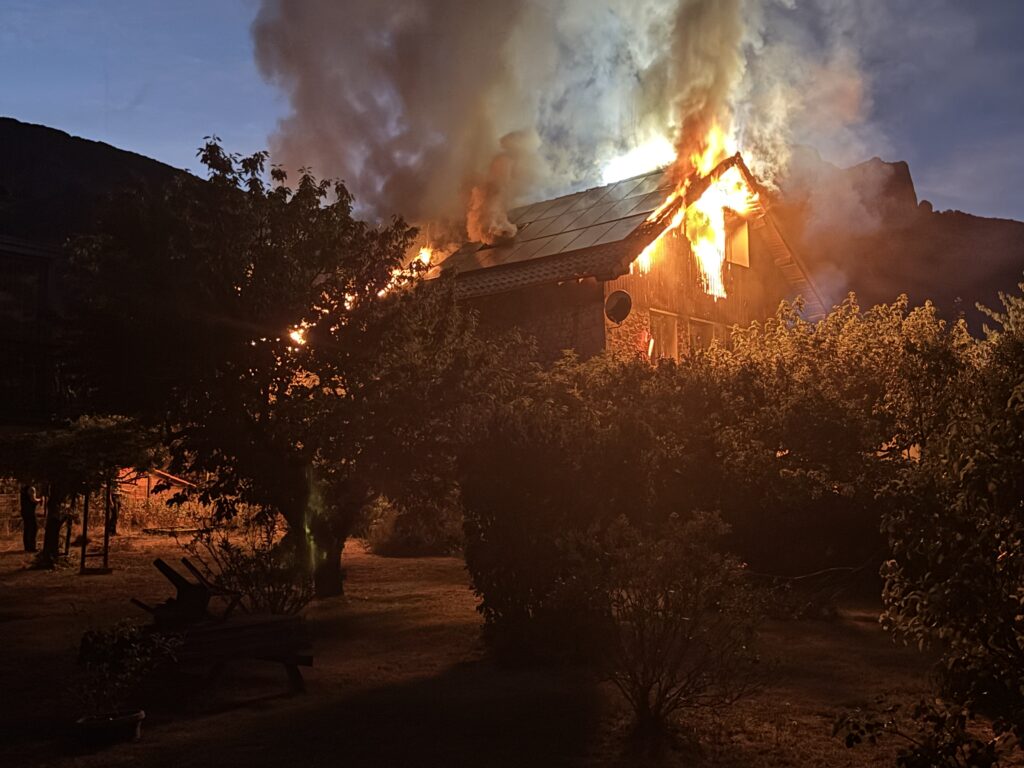 incendie maison bernin