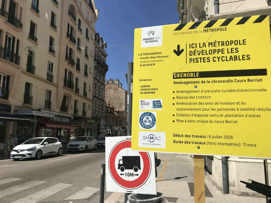 travaux cours berriat chrono