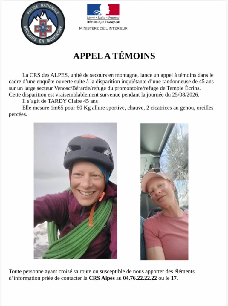 appel à témoins claire tardy