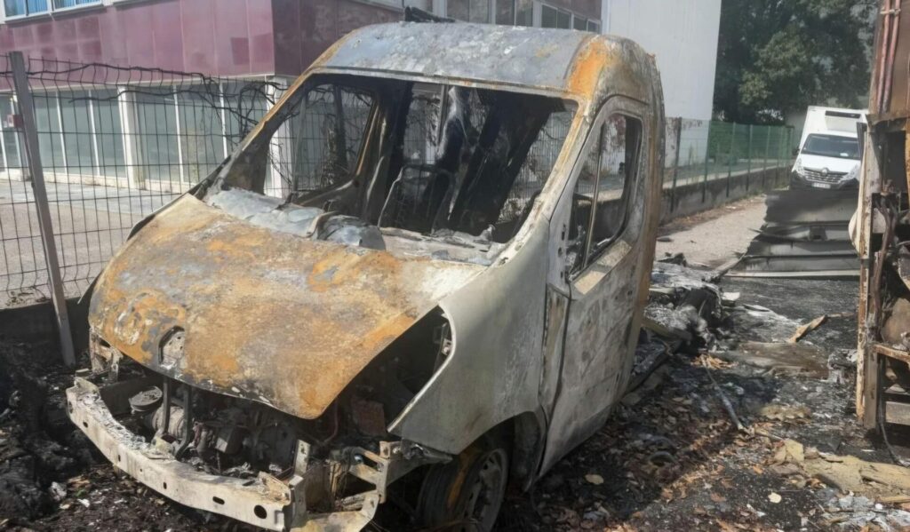 incendie camion des restos du coeur
