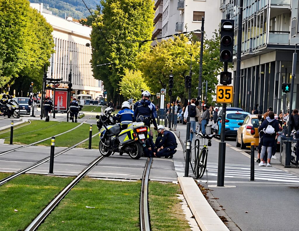 intervention police blocage lycée Mounier