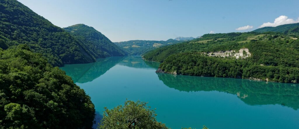 Vélorail paysage - lac de notre dame de commiers