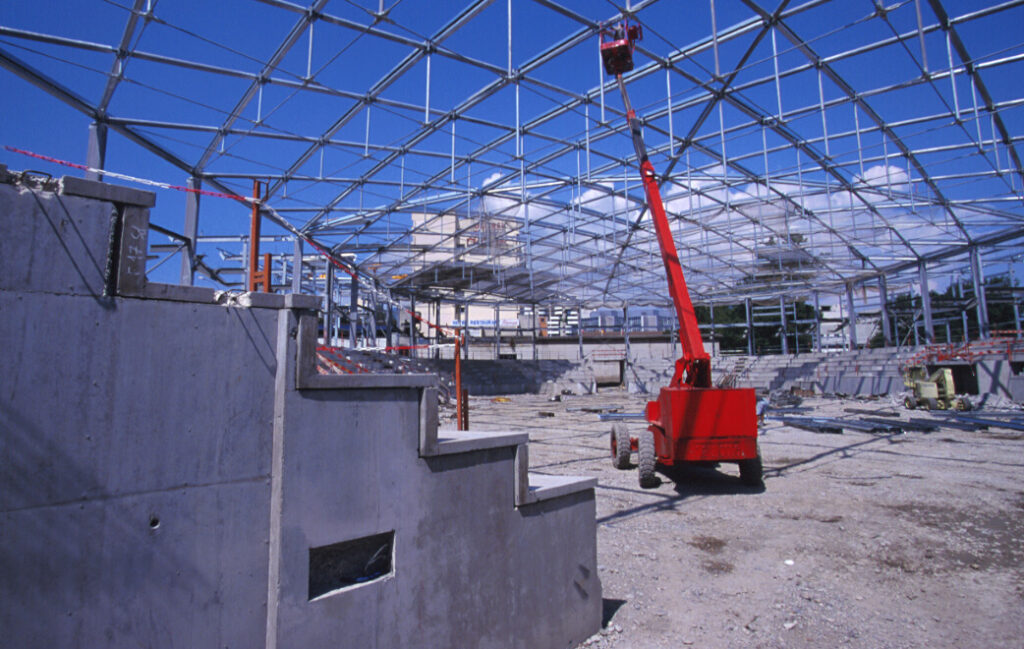 Travaux patinoire polesud 2001 / © Ville de Grenoble
