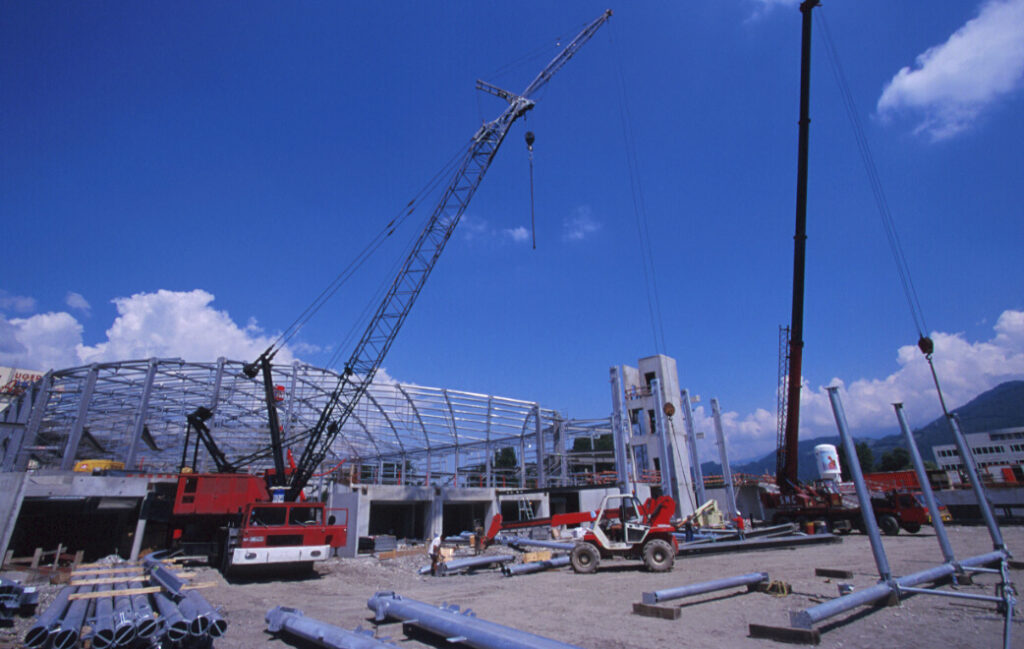 Travaux patinoire polesud 2001 / © Ville de Grenoble