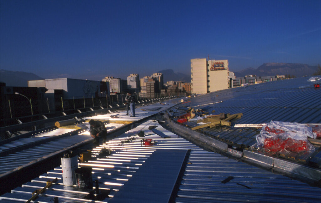Travaux patinoire polesud 2001 / © Ville de Grenoble