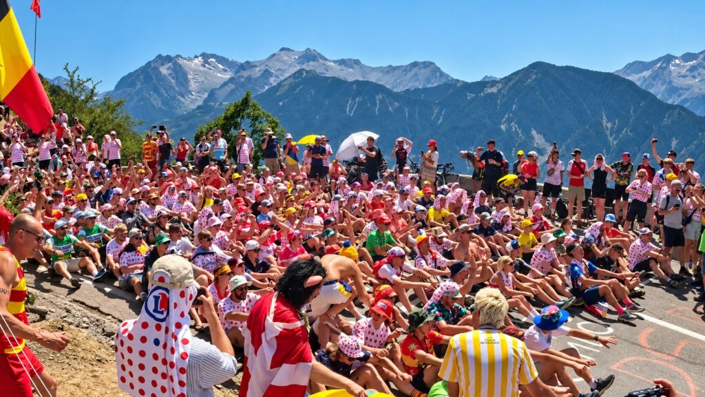 Foule tour de france huez