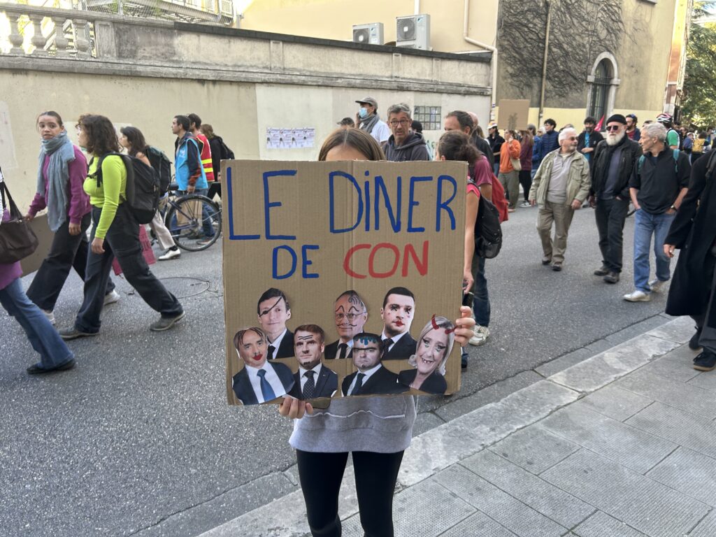 pancarte manif lycéens anti macron