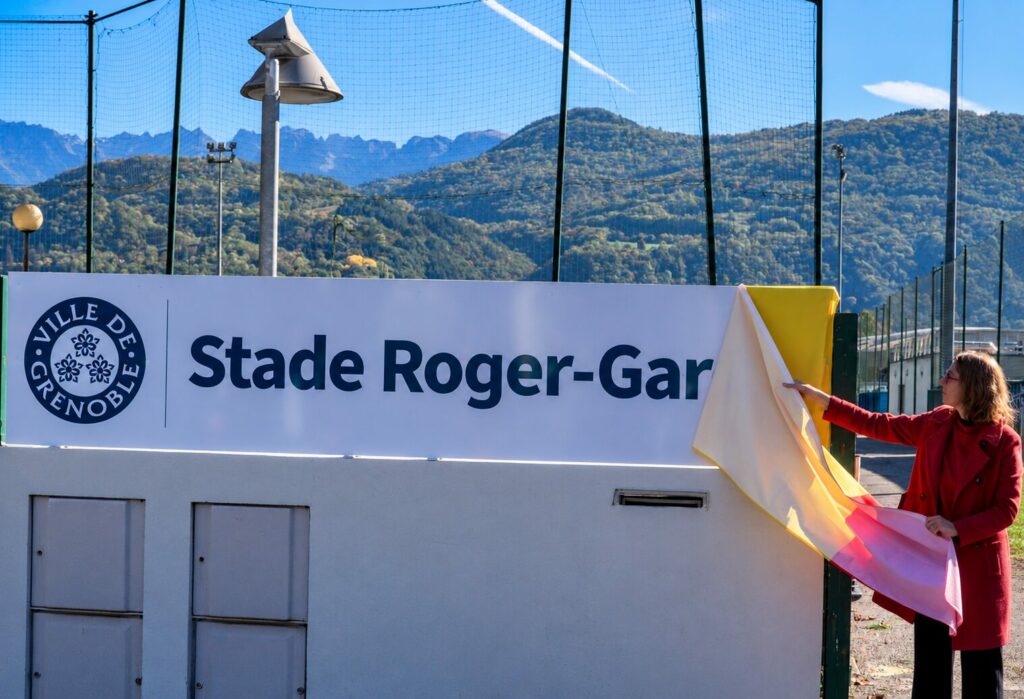 inauguration stade roger garcin par laurence ruffin